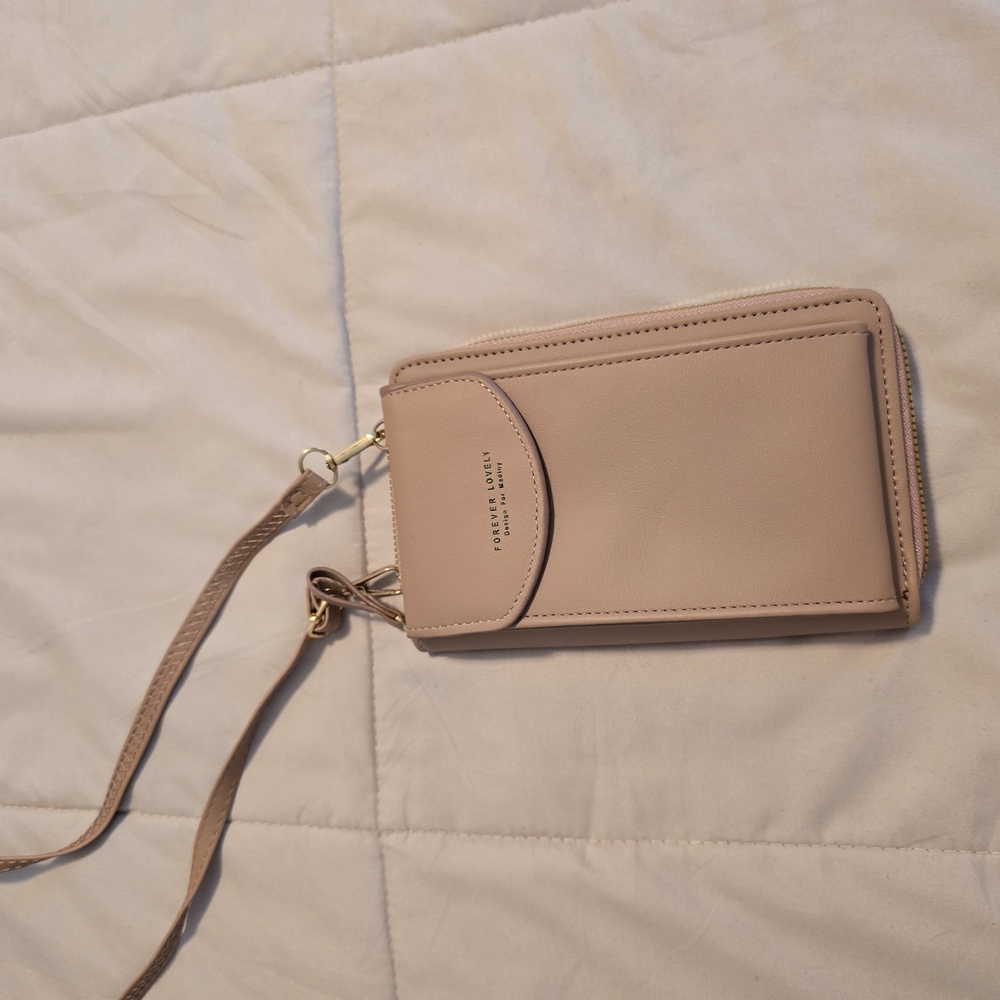 Forever lovely Beige Crossbody Wallet